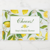 Lemon Main Squeeze Mini Champagne Fles Label Sparkling Wijnetiket (Enkel label)