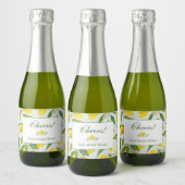 Lemon Main Squeeze Mini Champagne flesje Label Sparkling Wijnetiket (Flessen)