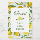 Lemon Main Squeeze Mini-winefleslabel Wijn Etiket (Enkel label)