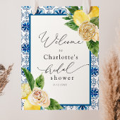 Lemon Main Squeeze Mozaïek Bruiloft Feest Welkom Poster