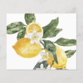 Lemon Main Squeeze Vrijgezellenfeest Recipe Kaart (Achterkant)