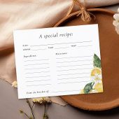 Lemon Main Squeeze Vrijgezellenfeest Recipe Kaart