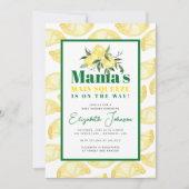 Lemon Mama's Baby shower Uitnodiging op het Main S (Voorkant)