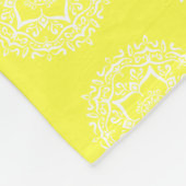 Lemon Mandala Fleece Deken (Hoek)
