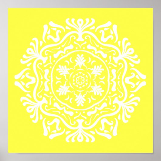 Lemon Mandala Poster (Voorkant)