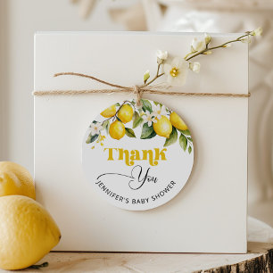 Lemon mediterraan babyshower bedankje bedankjes labels