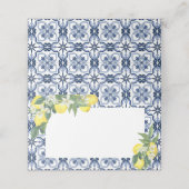 Lemon Mediterranean Blank Voedsel Label of (Buitenkant ongevouwen)