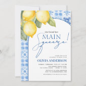 Lemon Mediterranean Main Squeeze Vrijgezellenfeest Kaart (Voorkant)