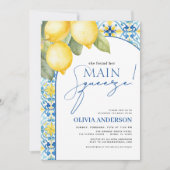 Lemon Mediterranean Main Squeeze Vrijgezellenfeest Kaart (Voorkant)