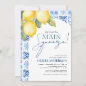Lemon Mediterranean Main Squeeze Vrijgezellenfeest Kaart (Voorkant)