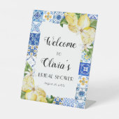 Lemon Mediterranean Vrijgezellenfeest Pedestal Sig Reclamebord Met Voetstuk (Voorkant)