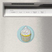 Lemon Merangue Cupcake Magneet (Insitu (Vaatwasser))