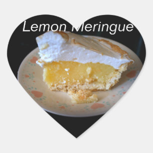 Lemon Meringue Hart Sticker