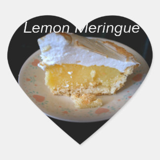 Lemon Meringue Hart Sticker