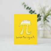Lemon Meringue Pi Cute Wiskunde Pi Day Briefkaart (Staand voorkant)