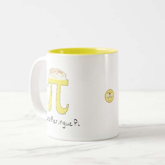 Lemon Meringue Pi Cute Wiskunde Pi Day Koffie Mok (Voorkant links)