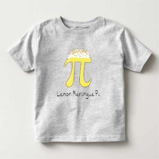 Lemon Meringue Pi Schattigee Wiskunde Kind peuter Kinder Shirts (Voorkant)