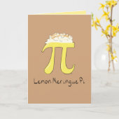 Lemon Meringue Pi Wenskaart Kaart (Gele Bloem)