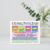 Lemon Meringue Pie Martini Recept Kaart Briefkaart (Staand voorkant)