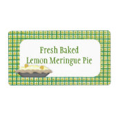 Lemon Meringue Pie Productlabel Etiket (Voorkant)