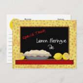 Lemon Meringue Pie Recipe Card Briefkaart (Voorkant / Achterkant)