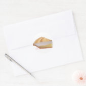 Lemon Meringue Pie Ronde Sticker (Envelop)
