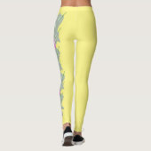 Lemon Minnesota State Lady Slipper Flower Leggings (Achterkant)