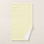 Lémon moderne jaune clair couleur uni (Serviette à main)