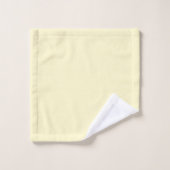 Lémon moderne jaune clair couleur uni (Gant de toilette)