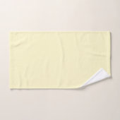 Lémon moderne jaune clair couleur uni (Serviette à main)