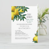 Lemon Momma voordat je me uit Baby shower knijpt Kaart (Staand voorkant)