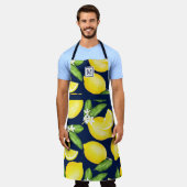 Lemon Monogram Citrus marine Blue Schort (Gedragen)