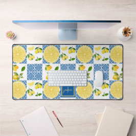 Lemon Monogram Naam Franse Landelijke Tegels Patro Bureaumat