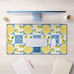 Lemon Monogram Naam Franse Landelijke Tegels Patro Bureaumat