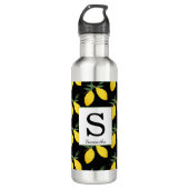 Lemon Monogram Naam Water Fles (Voorkant)