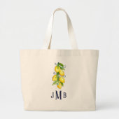Lemon Monogrammed Canvas tas (Voorkant)