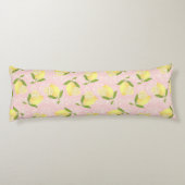 Lemon Motif Peach Lichaamskussen (Achterkant)