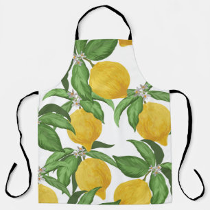 Lemon naadloos  patroon. Tropische vruchtenbac Schort