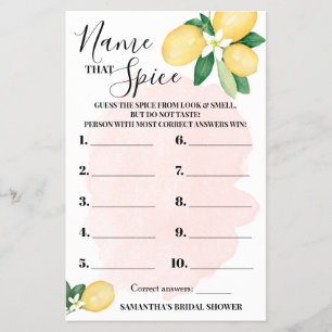 Lemon Name dat de Roze Kaart van het Vrijgezellenf