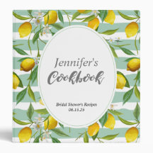 Lemon-onderwerp Cookbook, gepersonaliseerd, Recipe