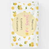 Lemon One Sweet Birthday Spandoek (Verticaal)