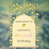 Lemon One Sweet Birthday Welcome (Neutre)