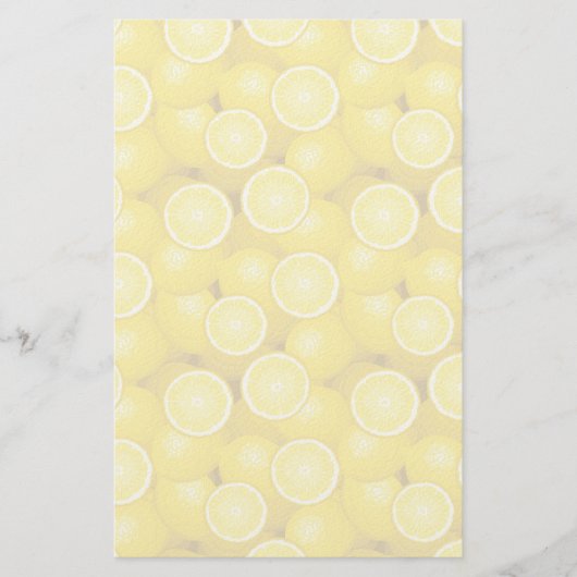 Lemon Pattern 2 Briefpapier (Voorkant)