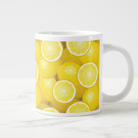 Lemon Pattern 2 Extra Grote Beker (Rechts)