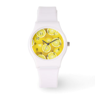 Lemon Pattern 2 Horloge