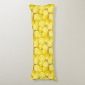 Lemon Pattern 2 Lichaamskussen (Voorkant Verticaal)