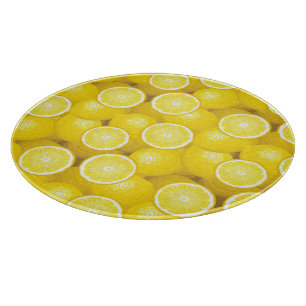 Lemon Pattern 2 Snijplank