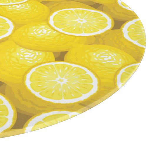 Lemon Pattern 2 Snijplank (Hoek)