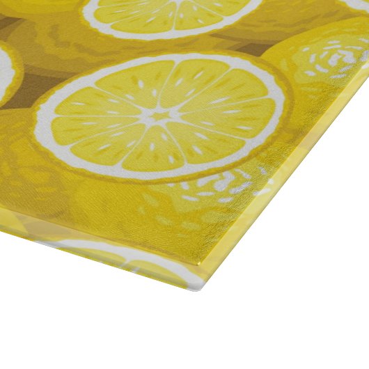 Lemon Pattern 2 Snijplank (Hoek)