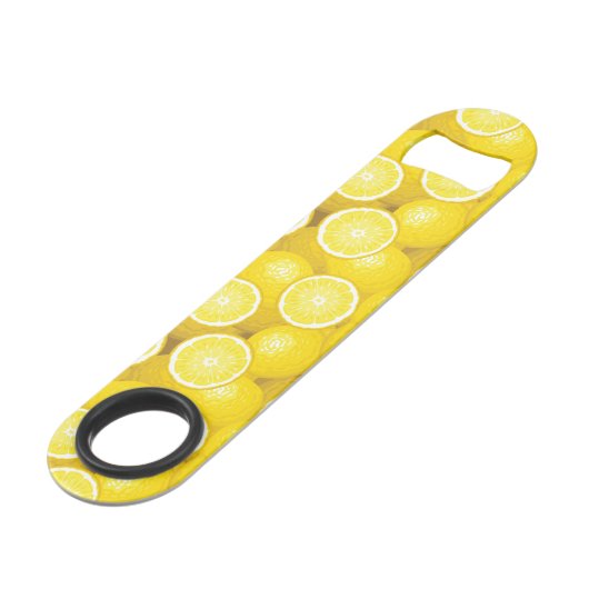 Lemon Pattern 2 Speed Flessenopener (Achterkant Gekanteld)